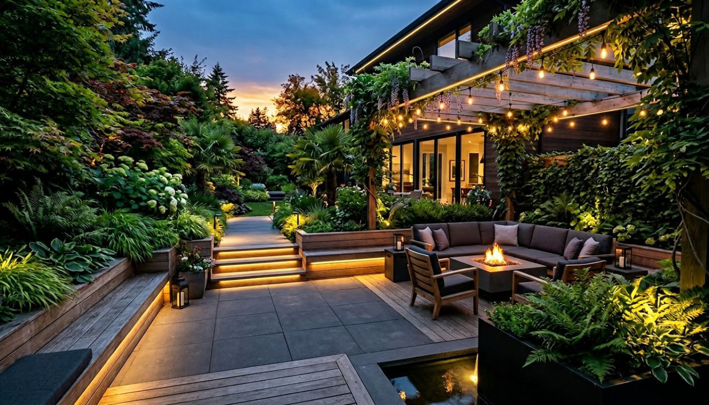 Stratégies pour intégrer l'éclairage LED dans vos espaces extérieurs